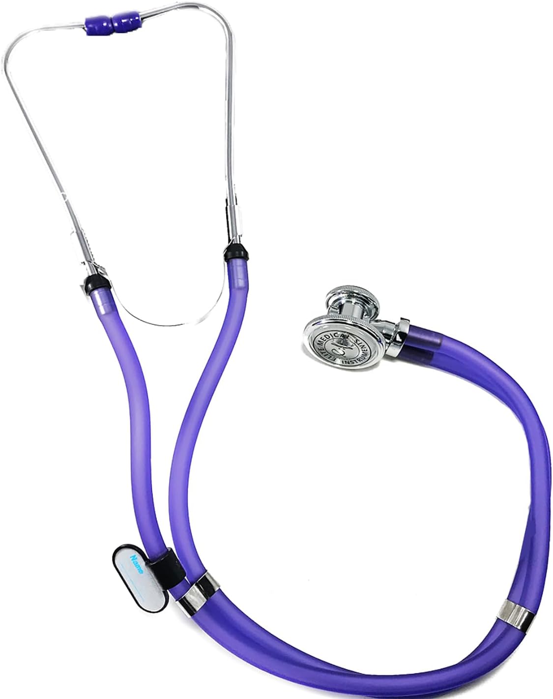 EMI Sprague Rappaport Stethoscope Translucent Frosted Purple - Perfect for Nurses and Medical Professionals