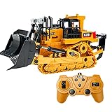 GoolRC 1:24 2.4 グラム 9CH RC ブルドーザー RC トラクター トラック建設エンジニアリング車両 1 キーデモンストレーション LED ライトシミュレーションサウンド機能教育玩具子供のため