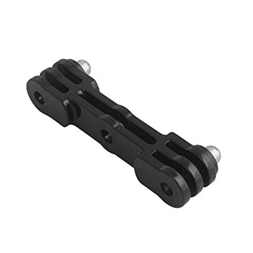 Ping.Feng Black Plastic Camera Dual Head Mount Adapter Double Mounting For Gopro Hero 7/6/5/4/Yi Action Sports Camera Tripod Handle Holder Camera stand