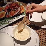 Disposable Bamboo Wooden Spoons 25 Pieces for Parties, Events, Picnic, Camping, Lunch Boxes- 17 cm Long - Sturdy and Strong - 100% Bamboo - IUIND NATURALS - Image 4