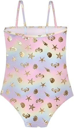 SLIPSTOP Golden Swimsuit Kız Çocuk Mayo UV Korumalı, 2163390