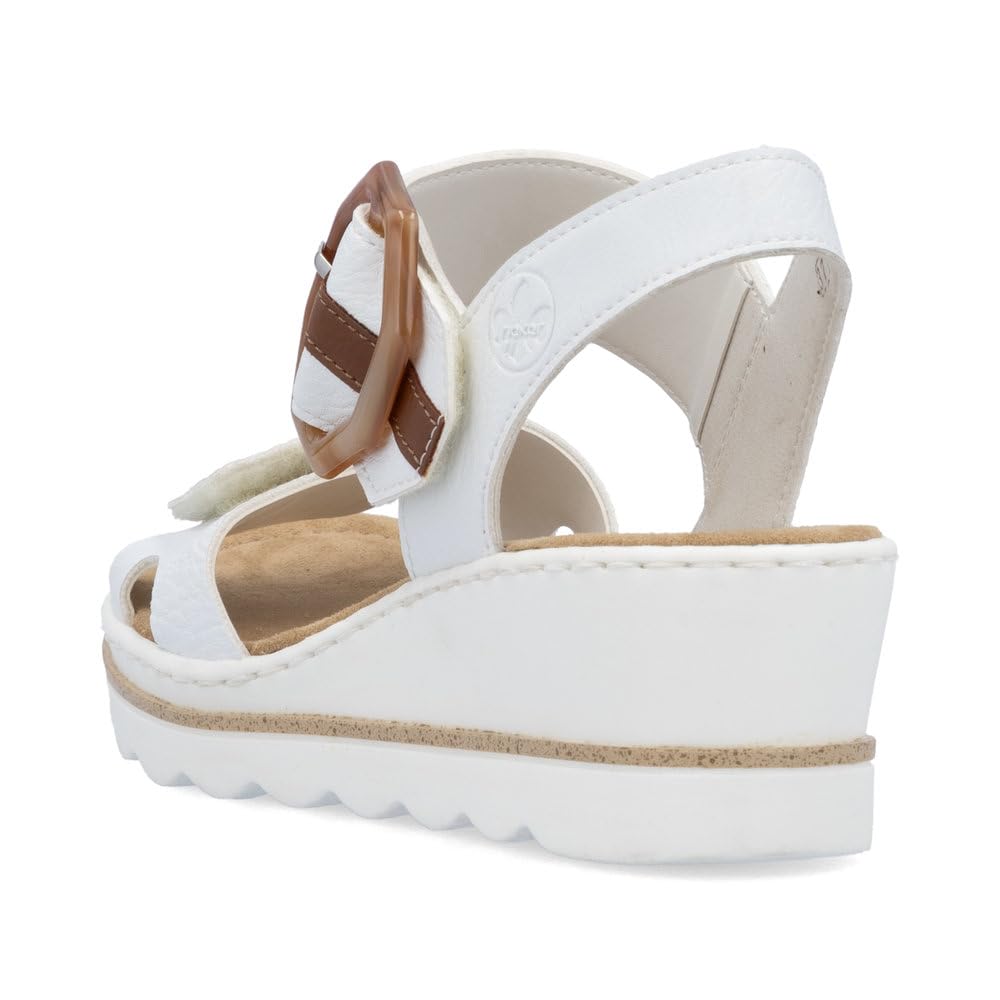 Rieker Damen Keilsandalen 67476, Frauen Sandalen