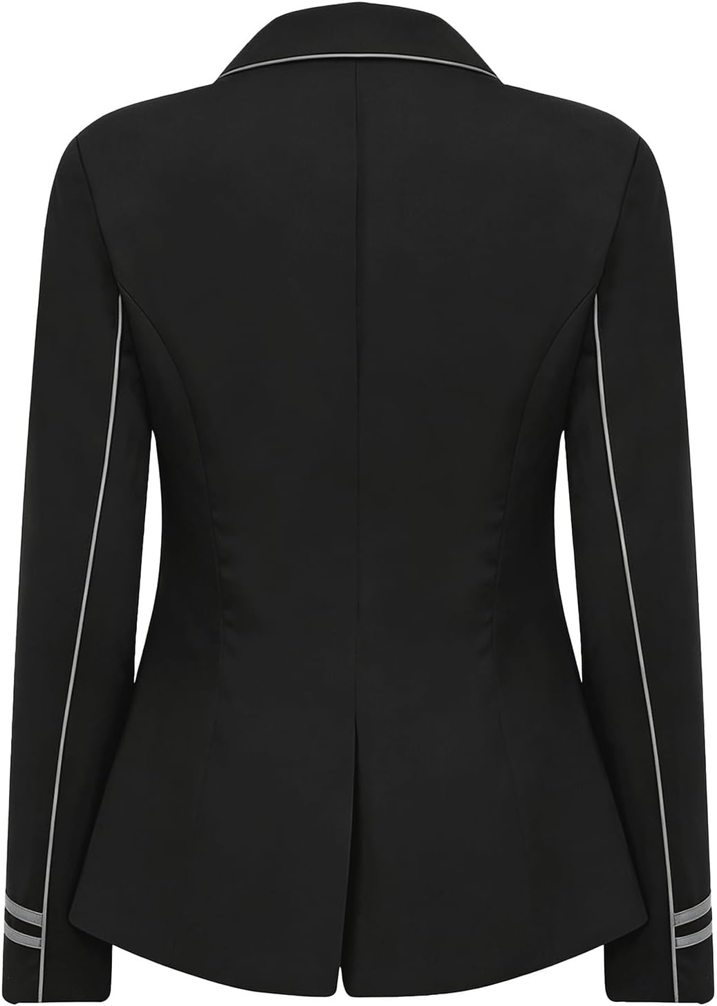 Kaerm Horse Riding Jacket for Women Lapel Collar Training Wear Long Sleeve Equestrian Competitor Coat