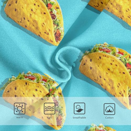 Wusikd Cute Tacos Blue Girls' Underwear Cotton Yellow Girls Briefs Soft Toddler Underwear 2T3