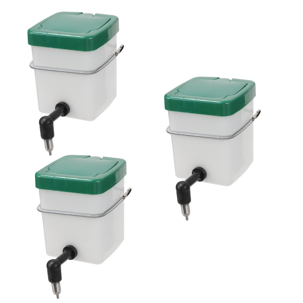 VANZACK 3pezzi Bevitore Automatico Per Conigli e Piccoli Animali Design Antibite Facile Da Installare Adatto Per Gabbie Di Diverse Abbeveratoio Per Animali Domestici
