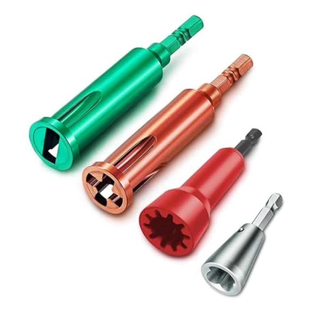 4PCS Wire Twisting Tool,Wire Stripper and Twister,3Way/5Way Wire Stripping Tool and Wire Cap Twisting Tool