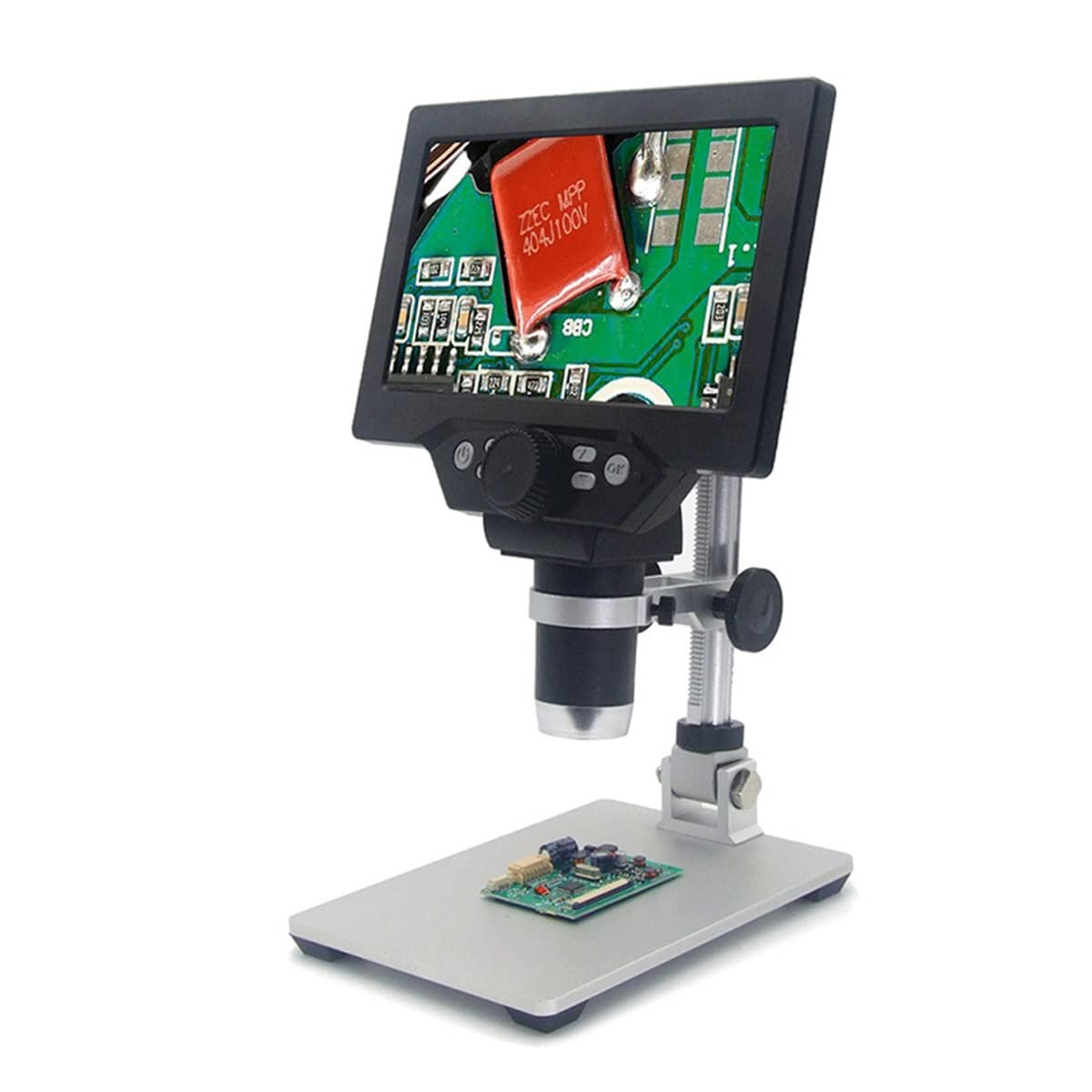 Microscope numérique électronique 12 MP G1200 écran LCD 7 pouces et lames de verre