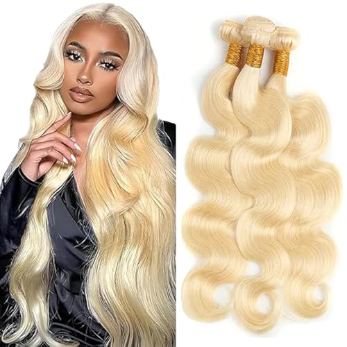Extensiones rubio claro 613 de cabello humano para un look de gala impactante