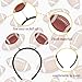 SARATA Football Headband Brown Rugby for Women Cute Football Party Decorations Headbands Hair Accessories for Women