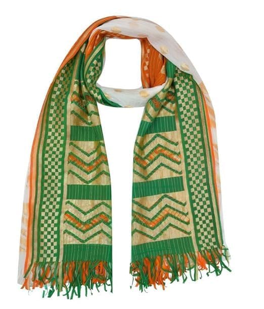 pk hub Women's Art Silk Bandhje Republic Day Special Tringa Dupatta-picture-46