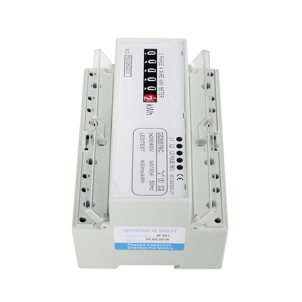 Misuratore di energia trifase a quattro fili DDS576C DIN Rail kWh Monitor 3x230/400V 5 (100) una precisione di classe per uso commerciale industriale