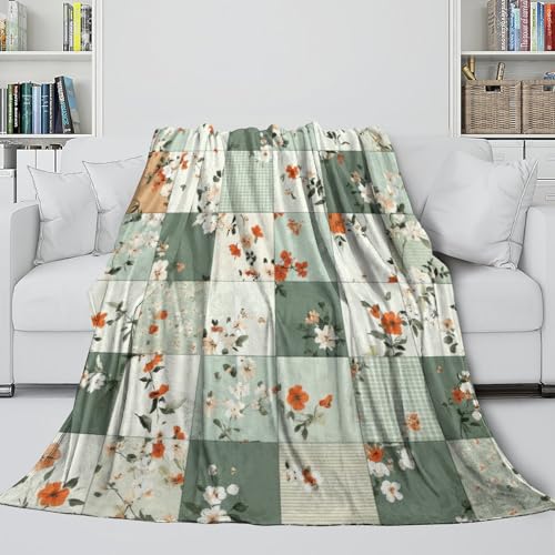 Couverture moelleuse microfibre vintage pour lit et camping 3D - 6