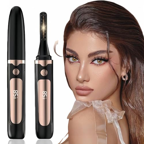 Heated Eyelash Curler - Heated Lash Curler Electric Eyelash Curler 4 Temp Settings for Makeup Tools for Achieving A Natural Curl and Long Lasting Eyelashes, Designed for Women, Black Heated Eyelash Curler - Heated Lash Curler Electric Eyelash Curler 4 Temp Settings for Makeup Tools for Achieving A Natural Curl and Long Lasting Eyelashes, Designed for Women, Black