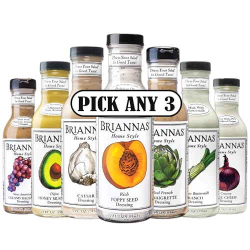 Briannas Salad Dressing Bundle | Pick Any 3 Flavours | 355ml Bott...