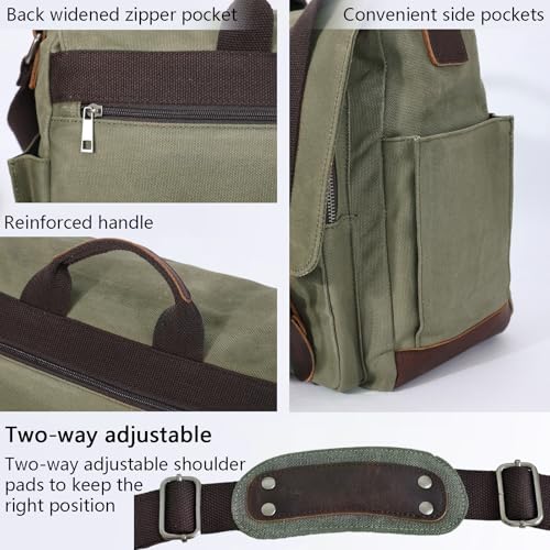 Bolso Messenger Vintage para Laptop 15.6 Pulgadas miniatura 5