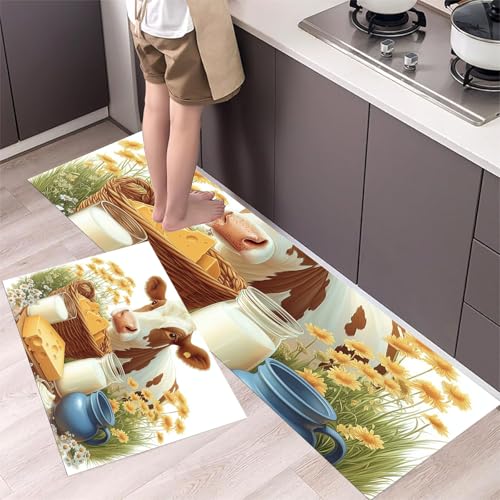 Tapis de cuisine super absorbable et lavable avec support caoutchouc antidérapant - 5