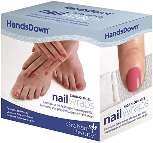 Graham Handsdown Nail Wraps 100 Count (Pack of 3)