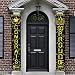 Blulu WE are SO Proud of You Banner Decoration Set Graduation Porch Sign Congrats Banner Hanging Decoration for Indoor/Outdoor Graduation Decoration Graduation Party Grad Party Decorations (Black)