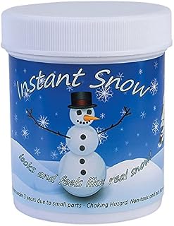 100g Tub of Instant Artificial Pretend Fake Snow Decoration - Makes 8 Litres