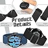 22mm Braided Strap Quick Release Compatible with Samsung Galaxy Watch 3 45mm/Galaxy Watch 46mm/Gear S3 Frontier/Garmin Venu 3/2/Vivoactive 4/Forerunner 570(47mm)/Amazfit Bip 6/Bip 5/GTR 4/3/2/Balance #3