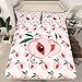 Parure de lit pour enfants, garçons, filles, motif fruits kawaii, taille lit simple