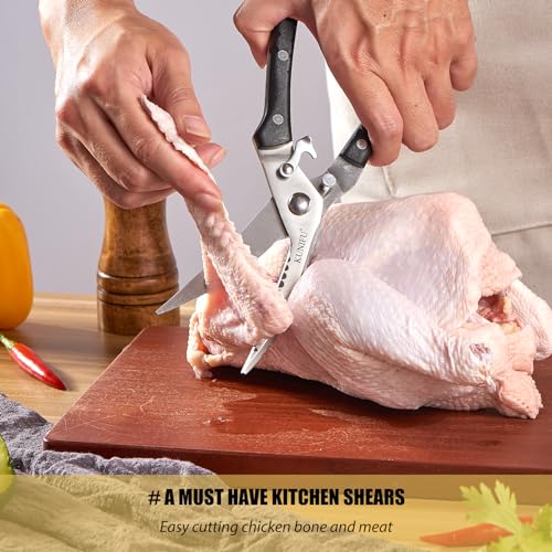 Kunifu Poultry Shears, All Purpose Heavy Duty Kitchen Scissors For Food Turkey Meat Chicken Herbs thumb #1