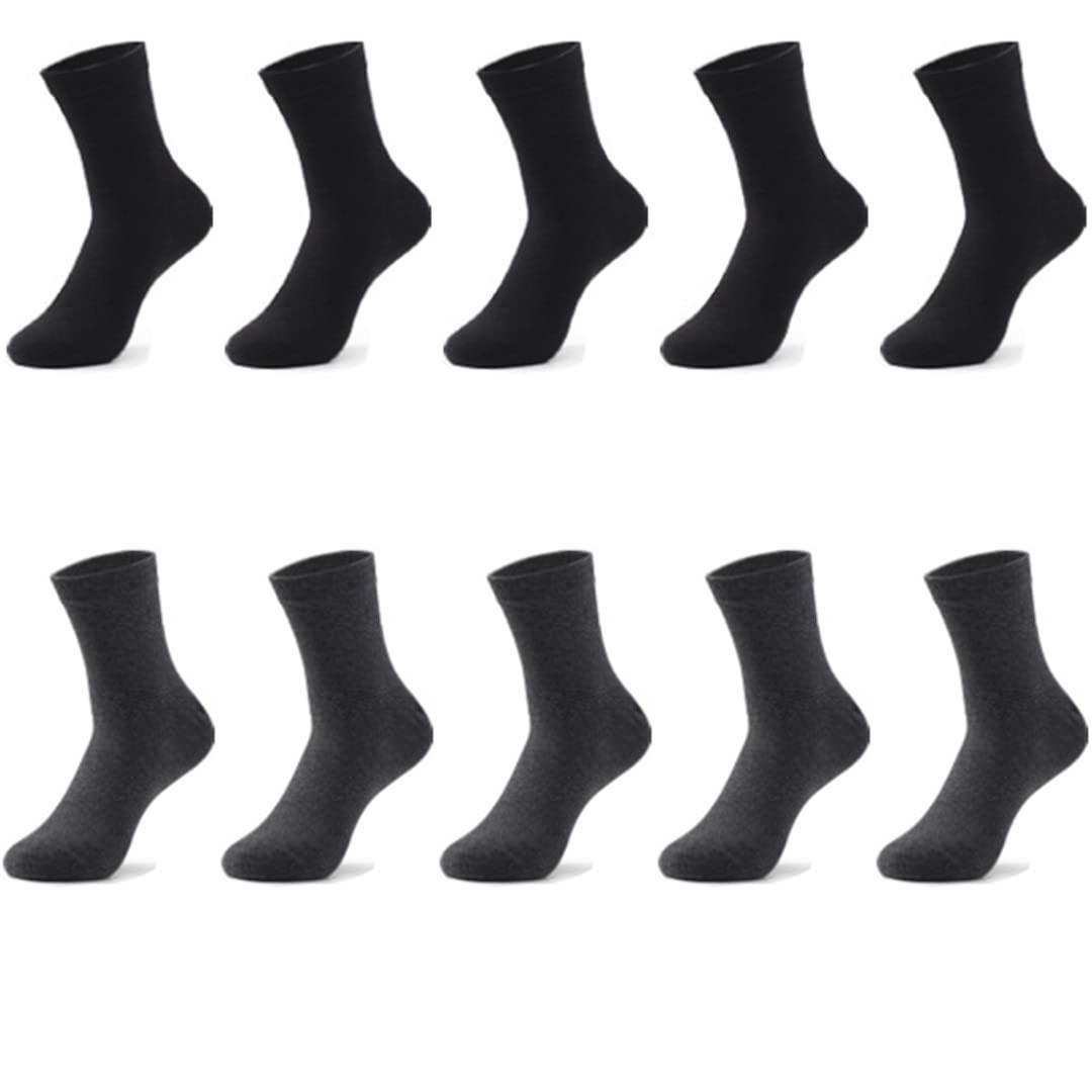 Calcetines de algodón para hombre negro negocios suave transpirable invierno masculino calcetines largos más tamaño