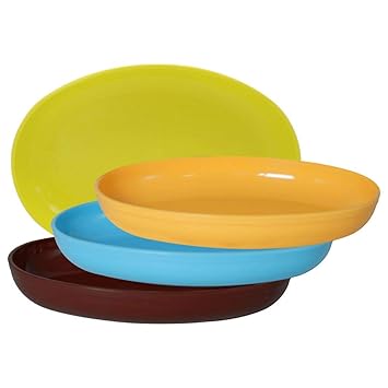 WONDER Homeware Prime Sigma Snacker Mixing Bowl, 500 ml Set of 4, Multicolor,
