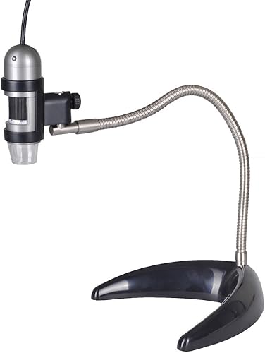 Dino-Lite AM4111T-MS22B 1.3MP 10x-50x, 220x Microscopio digital de mano + soporte de cuello de cisne