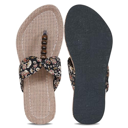 Image of Women's Slippers | Comfortable Flat Chappals for Women with Bow Detail | Stylish Casual Chappals, Trendy Summer Sandals, Comfortable Footwear for Daily Use