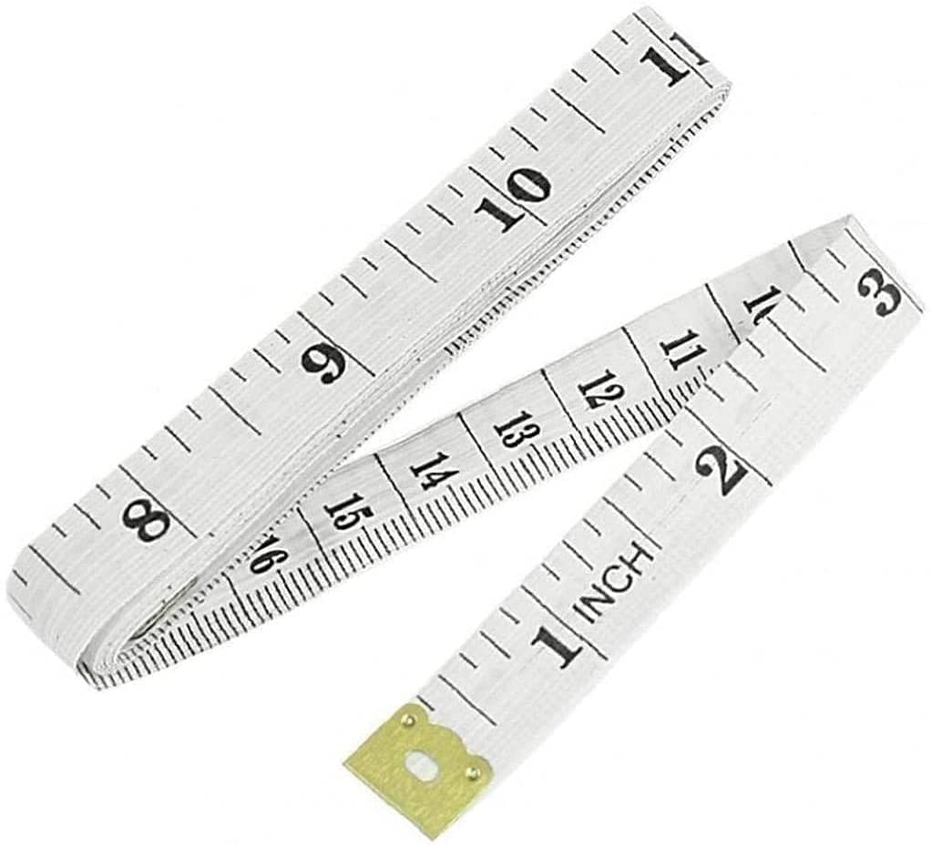 RWRAPS Regla de plástico de PVC Suave y Duradera, Regla de Medida de Tela a Medida, Herramienta de medición portátil, Duradera y útil
