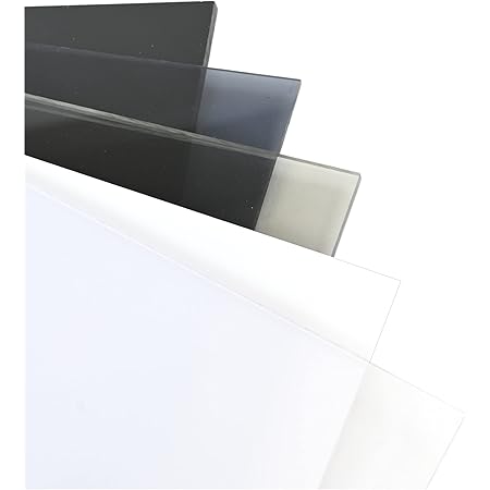 BuyPlastic Clear Polycarbonate Plastic Sheet 1/8" x 24" x 48", Lexan Panel, Transparent Glass Replacement Board, Dimensions 47.75 in x 23.75 in