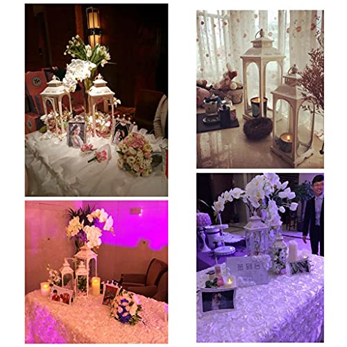 Haiqings Wrought Iron Retro Windproof Candle Holder Metal Glass Lantern Creative Romantic Wind Lantern Candle Holder (Color : A Size : S Code) Wenfeng1991 (Color : A, Size : M Code) #TOP6