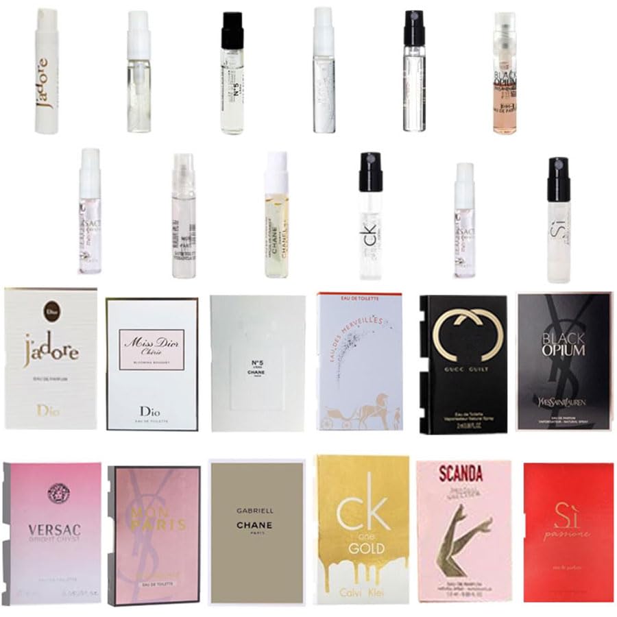 Women’S Designer Perfume Sample Set Mini Mujer Cologne Fragrance Sampler Travel 12pices