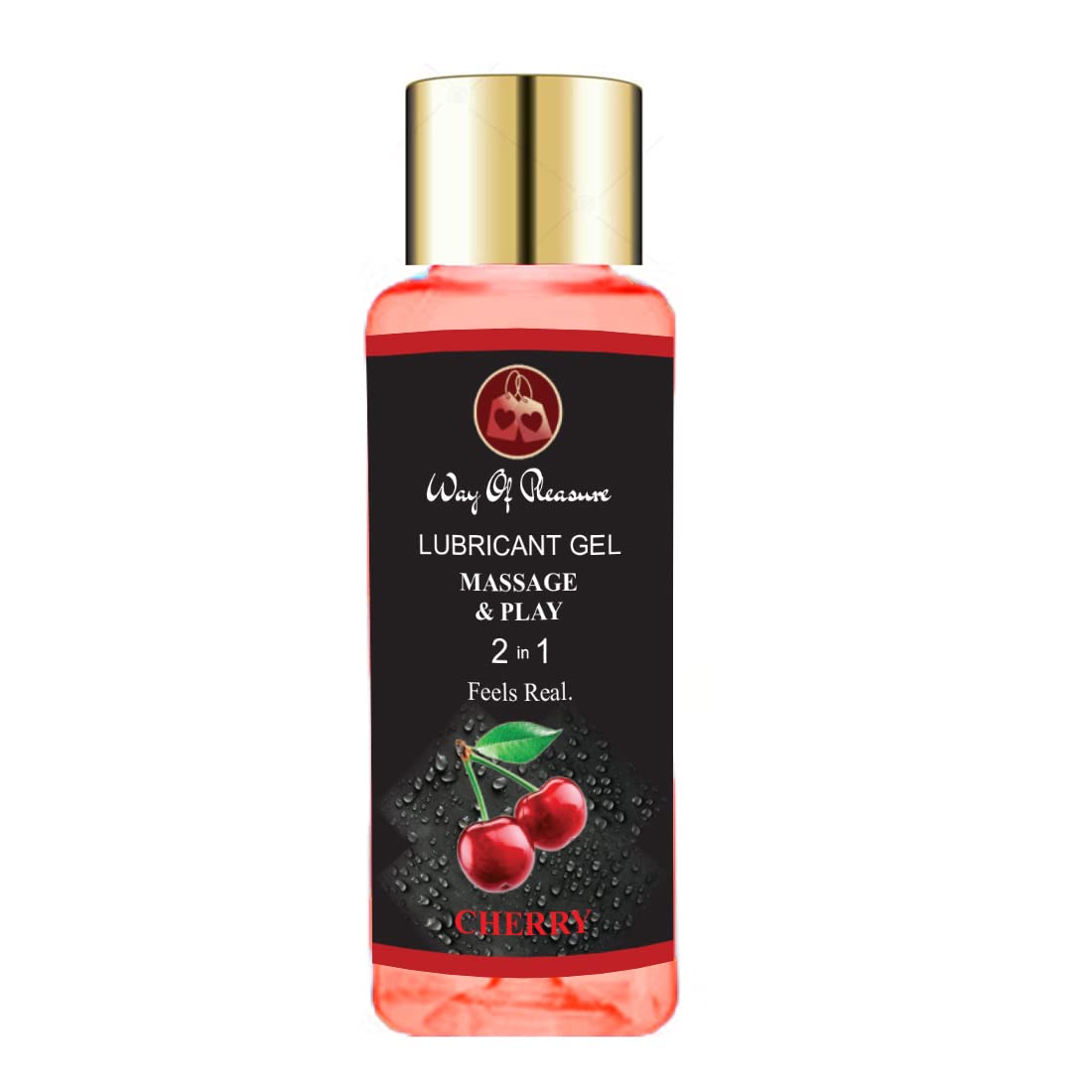 Way Of Pleasure Lubricant Massage & Play 2 in 1 Cherry Flavour 50ml For Men & Women