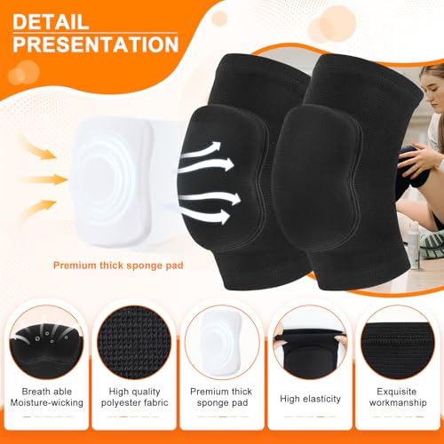 YICYC Volleyball Knee Pads for Dancers, Soft Breathable Knee Pads for Girls Women Men Youth Kids Knees Protective, Knee Brace for Volleyball Football Danceing Yoga Tennis Running Cycling Fitness — view 2