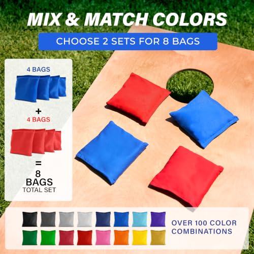 Image of GoSports Classic Cornhole Bean Bags Set of 4-16 Colors Available - Regulation All Weather, Mix and Match