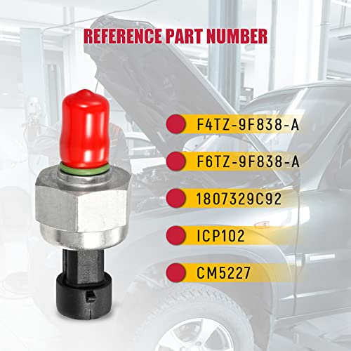 Autex Icp Fuel Injection Pressure Sensor Compatible With Ford F250/F350/E350 Super Duty E350 Club Wagon 7.3L Diesel Powerstroke F4Tz-9F838-A 1807329C92 #TOP3