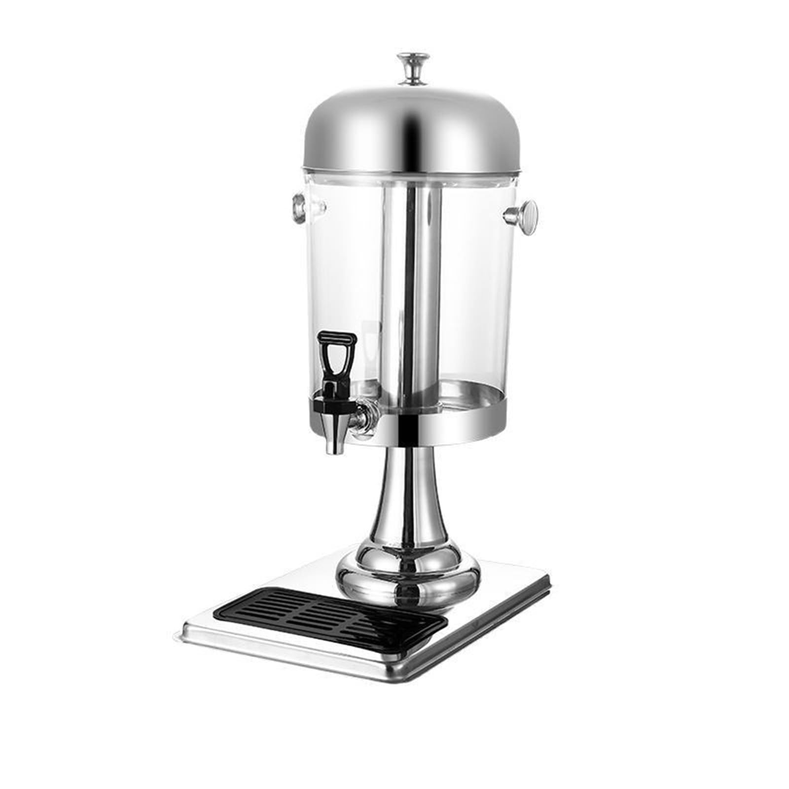 SBCGFY Dispenser Beverage 8L Drink Dispensers For Parties Beverage Dispenser With Stand With Ice Container And Stainless Steel Drip Trays Juice,Silver