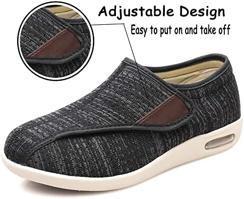 Chaussures Diabétiques Homme Sandales Diabétiques Femme FitVille - Large Ouverture - Scratch - Pour Pieds Gonflés Et Rééducation Skechers Slip-ins Femme