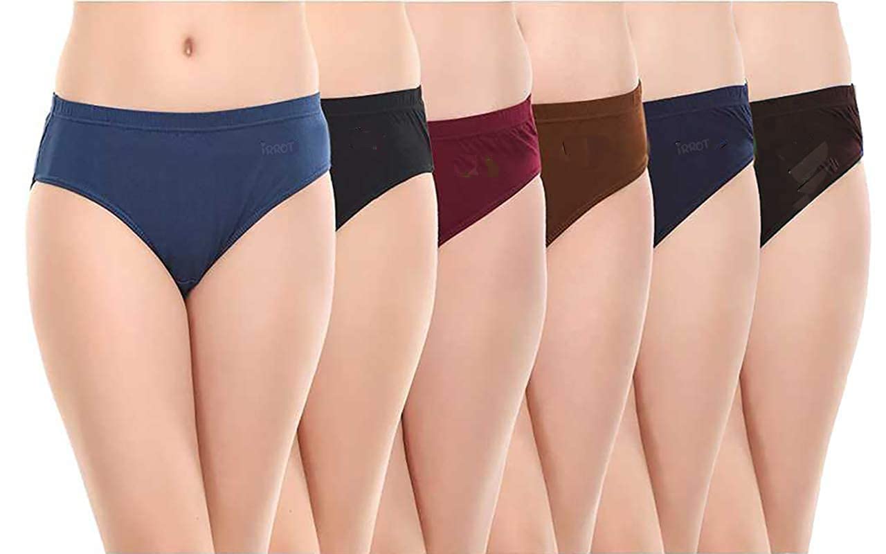 lykor Women's 100% Pure Cotton Panty - Soft, Comfortable, and Skin-Friendly(Pack of 6)(Color&Print May Vary)-picture-37