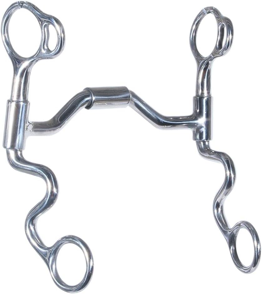 FES Horse Bit Western Jointed Port/Roller Mouth | Encourages Suppling & Balance | Independent Side Movement | Faster Reaction Time | Pinchless Design | Stainless Steel Construction