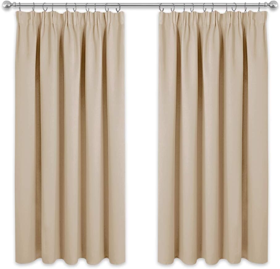 PONY DANCE Thermal Blackout Curtains Pencil Pleat