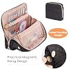 MYBAGZING Crochet Hook Case with 14 Size Crochet Hooks Set 2mm(B)-10mm(N) Ergonomic Crochet Hooks with Crochet Case Stand Up - Crochet Hook Organize for Crochet Lovers, Crochet Kit for Beginners