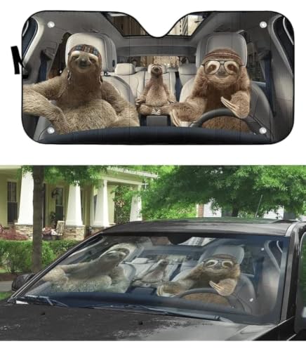 Pare-soleil voiture pour conduite en famille : protection de pare-brise pliable L