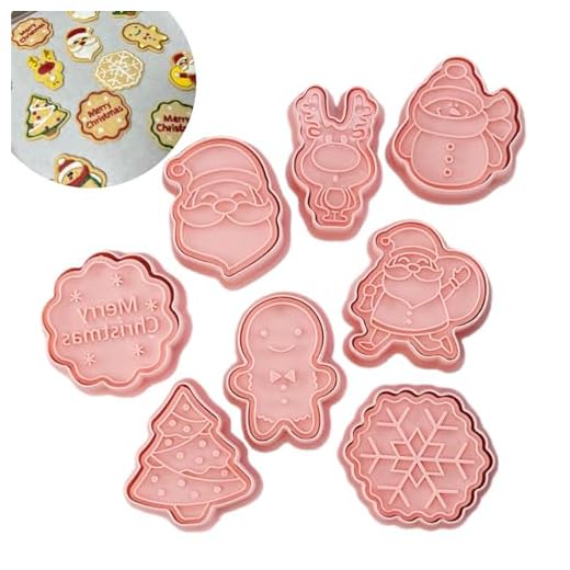 Yealoo 8 Pcs Emporte Pièces Noël,Moule Biscuit Forme Biscuit Noël Plastique