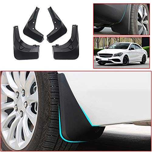 Muchkey no dril car mud Flaps for Benz CLA 2017 2018 2019 Splash Front and Rear Guards 4pcs/Set