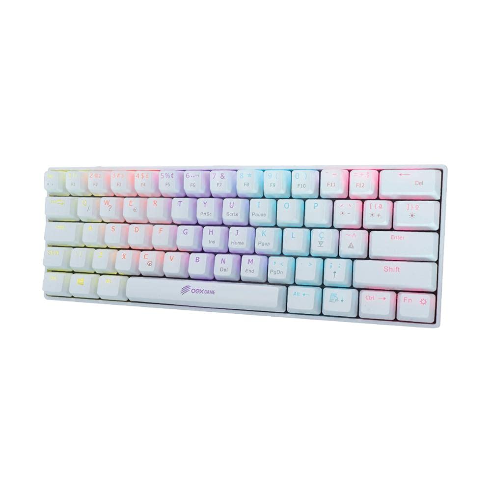 Mini Teclado Gamer Mecânico Ziggy OEX Game Branco | Amazon.com.br
