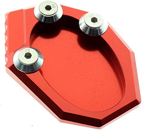 FXCNC Racing Aluminum CNC Motorcycle Side Stand Plate Kickstand Extension Pad Compatible with Kawasaki VERSYS 650 2010-2020, KLX250 2009-2015