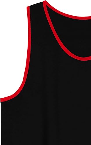 Miniatura 8 de Allsense Mens Hipster Hip Hop Longline Dropcut Solid Curved Hem Tank Top Shirts